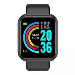 Relógio Smartwatch Android e IOS Inteligente Bluetooth Preto - comprar online