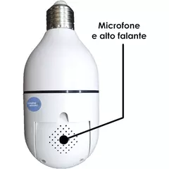 Câmera Lâmpada de Segurança WiFi 1080P Infra - comprar online