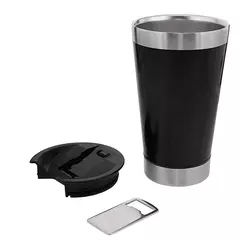 Copo Térmico Aço Inox Isolamento com tampa e abridor 473ml - comprar online