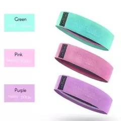 Kit 3 Faixas Elásticas Hip Mini Band para Exercícios com 3 Intensidades - comprar online
