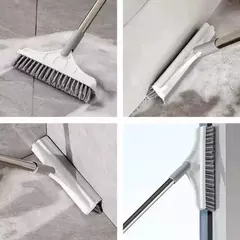 Escova De Limpeza Esfregão 2 Em 1 Vassoura Rodo Chão Cozinha na internet