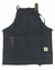 delantal tela jean con cuero