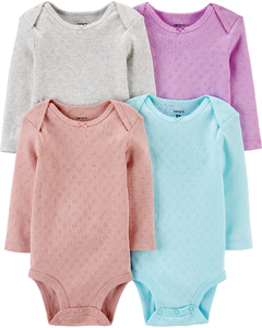 Carter´s - Pack 4 bodys "CORAZONES"