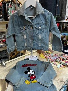 VARM - Campera de jean mickey unisex