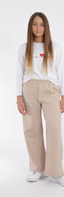 RKI - Pantalón Palazo frizado - caramelo