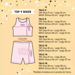 JRV - Conjunto top y biker RockStar pastel en internet