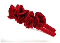 WAV- Vincha roja flores