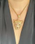 Colar blogueira onça dourada folheado a ouro 18k tigre 3D