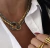 Colar feminino nó nozinho choker dupla folheada gargantilha na internet