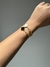 Pulseira bracelete de trevo folheado a ouro 18k esmaltado em resina moda blogueira na internet