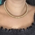 Colar choker gargantilha mola folheado a ouro 18k luxo