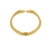 Bracelete pulseira banhada a ouro 18k semijoia luxo blogueir - comprar online