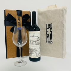 Saint Felicien Malbec +Copa de Cristal Box Regalo