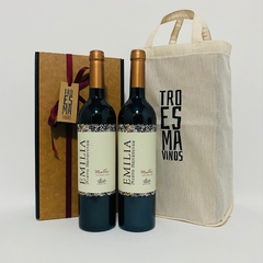 Emilia Malbec Box Duo + Bolsa