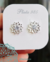 Aros Flor con Cubics Plata 925
