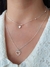 Gargantilla Doble Corazon con Cubics Plata 925