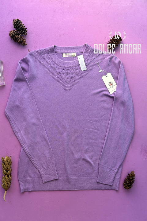 SWEATER VISCOSA STRAS TRIAN - LILA - comprar online