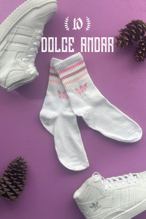 MEDIAS ADIDAS ROSADAS