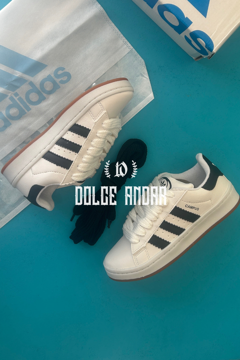 Estilo Campus 00 - White y Black - BR Premium