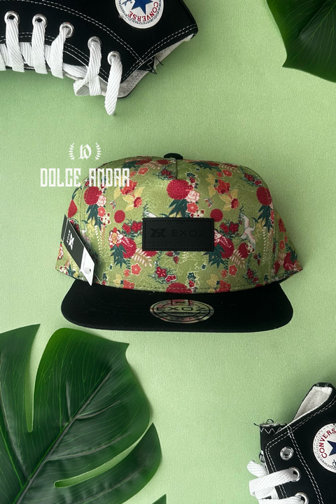 GORRA FLORES GREEN