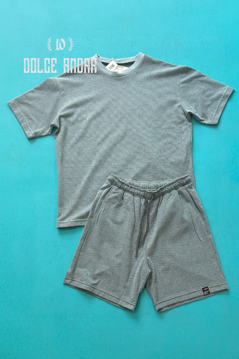 Conjunto Piqué Celeste