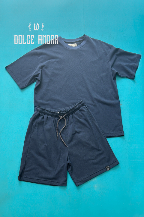 Conjunto Piqué Azul