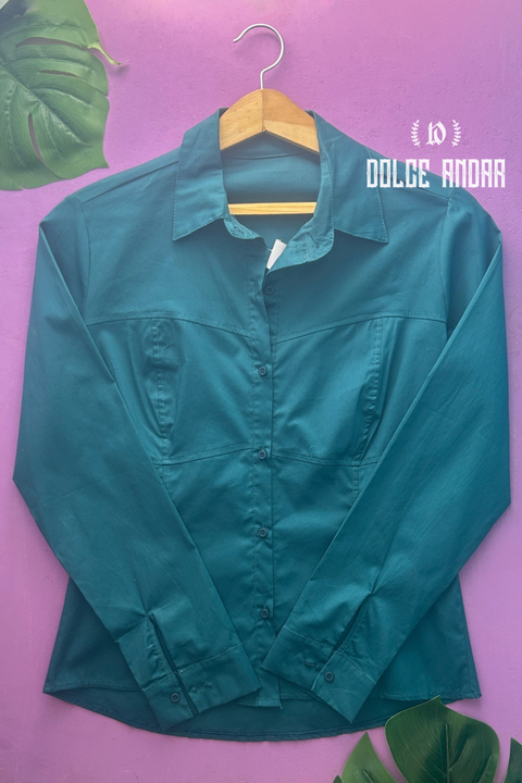 CAMISA BASICA VERDE BENETTON