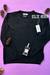 SWEATER VISCOSA STRAS FLOR- NEGRO - comprar online