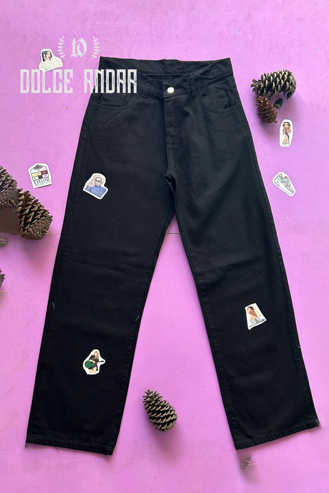 Jean Wild Leg Negro