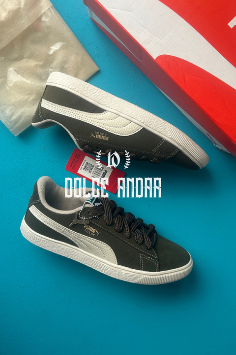 Estilo Puma Suede - Oliva - Brasil Premium