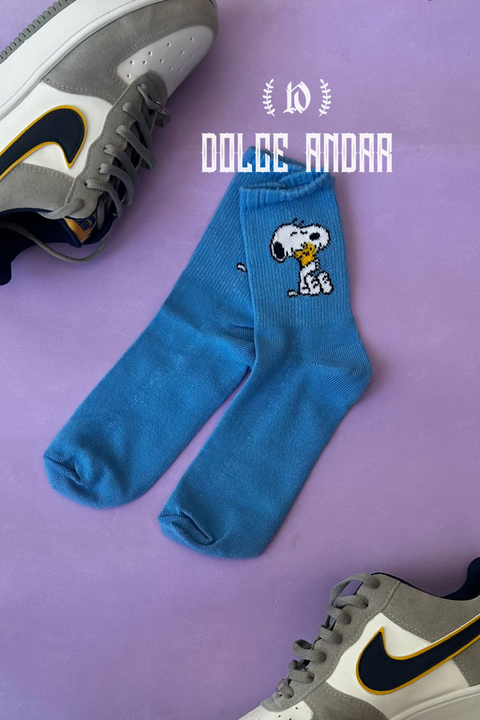 Medias Snoopy Blue