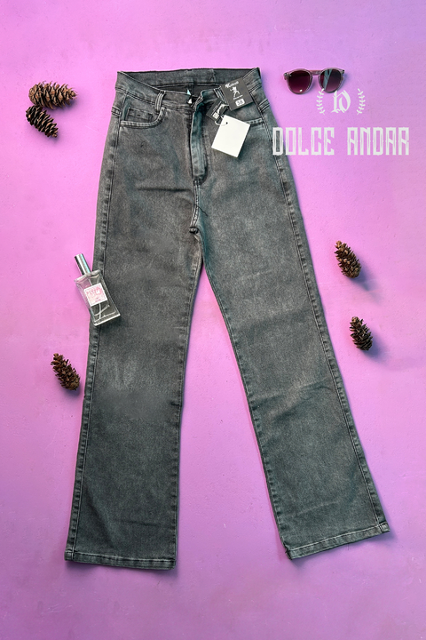 JEAN WIDE LEG NEVADO ELASTIZADO - comprar online