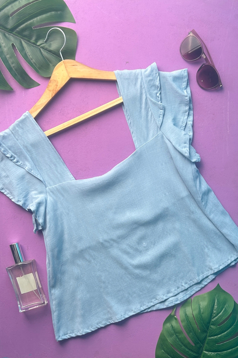 BLUSA LINO SPX CARIOSA CELESTE