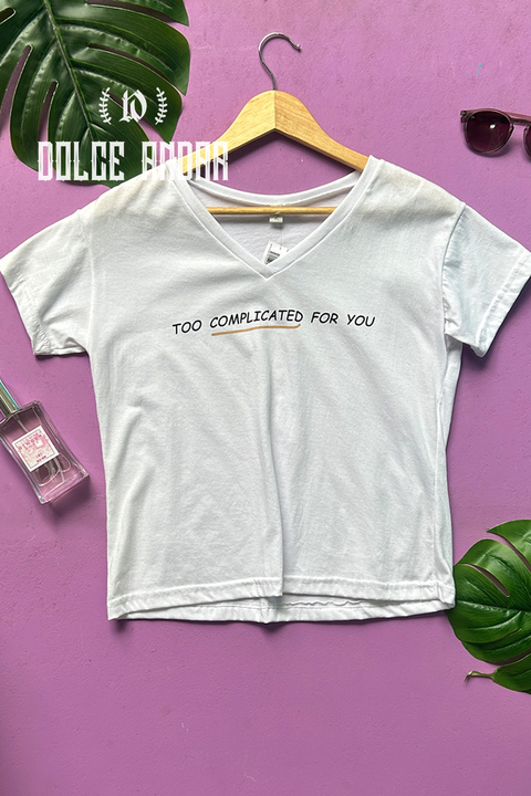 Remera Complicate Blanca