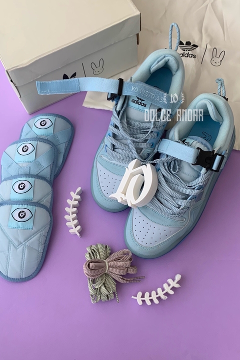 TOP QUALITY - Estilo forum Adidas Celeste