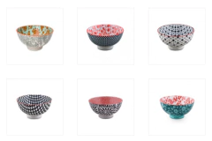 BOL DE PORCELANA ESTAMPADA CHICA - comprar online