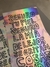 STICKER HOLOGRÁFICO - comprar online