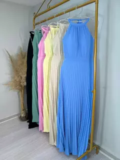 Vestido Plissado Frente Única - loja online