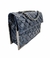 Bolsa HLOS Paris Couro Pirarucu - Azul na internet