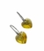 Brinco Coração de Cristal HLOS - Banho de Ródio - HLOS