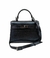Bolsa HLOS Nice Petit Couro Bovino - Preto Metalizado