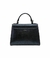 Bolsa HLOS Nice Petit Couro Bovino - Preto Metalizado - loja online