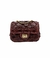 Bolsa HLOS Mini Biarritz Couro Pirarucu - Bordô