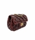 Bolsa HLOS Mini Biarritz Couro Pirarucu - Bordô - comprar online