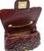 Bolsa HLOS Mini Biarritz Couro Pirarucu - Bordô - loja online