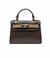 Bolsa HLOS Nice Petit Couro Bovino - Marrom e Nude - comprar online