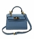 Bolsa HLOS Nice Petit Couro Bovino - Azul Claro