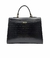 Bolsa HLOS Nice Couro Bovino - Preta Croco - loja online