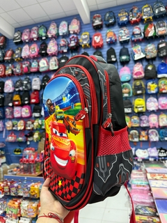 MOCHILA TORA CARS CON 3 CIERRES Y 16 PUL (6911520016454) - comprar online