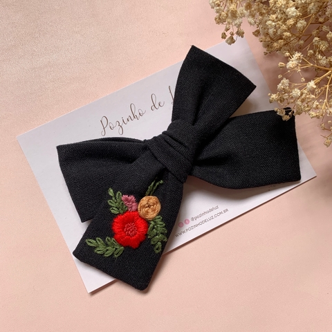 Laço Olívia Bordado G | Unidade - comprar online